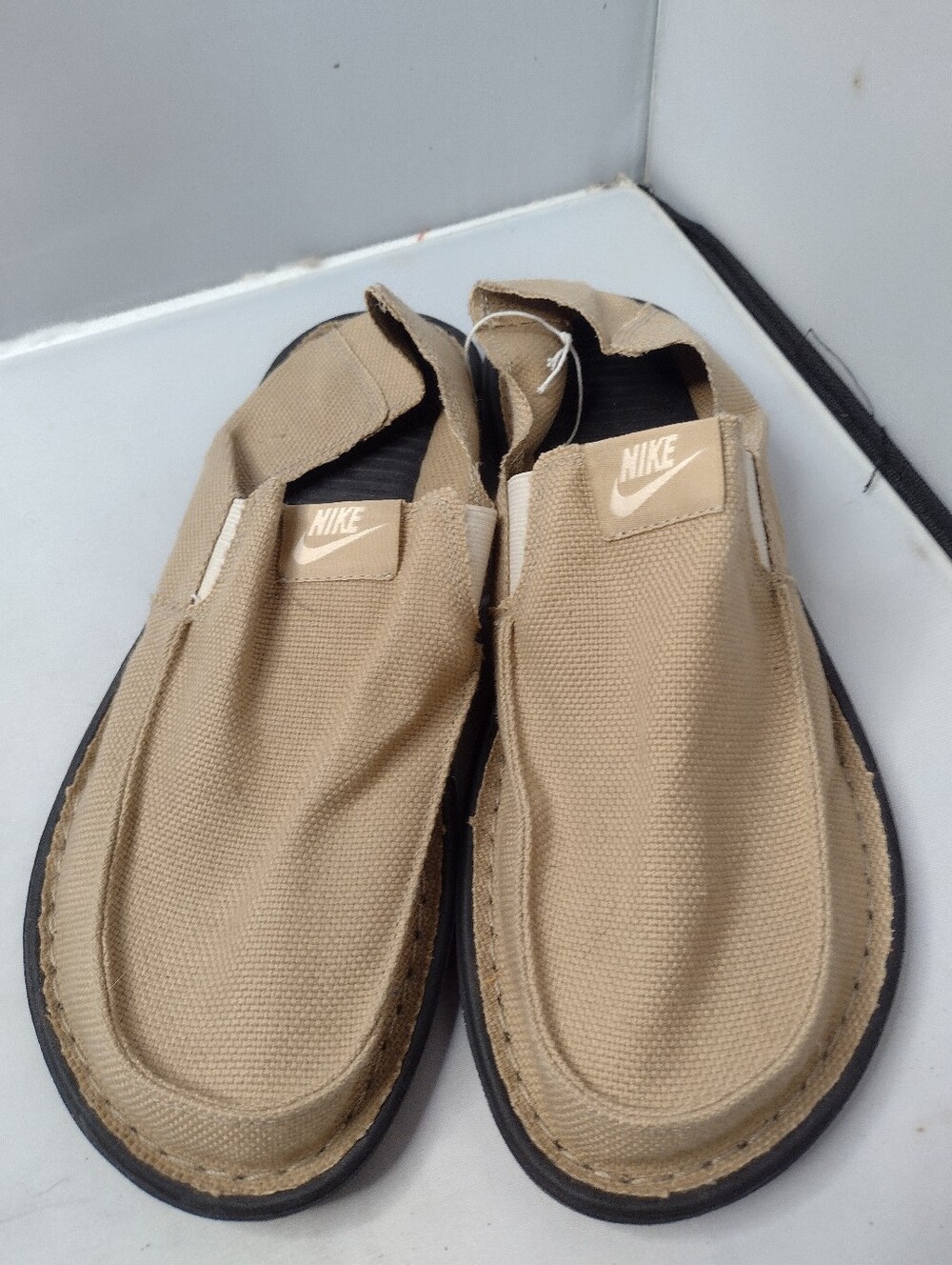 Nike Slip On Shoes SolarSoft Lakeside Canvas Men’s Size 9 US 511363-200 A32